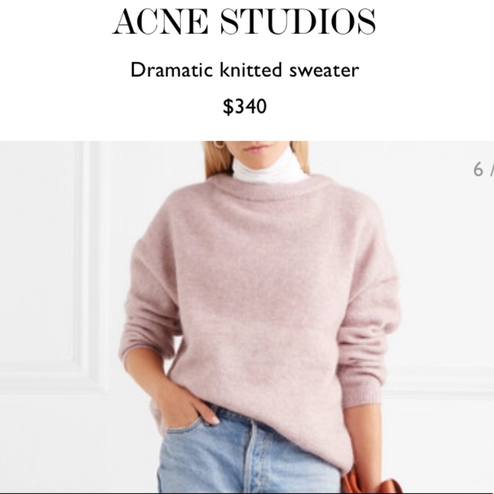 Acne Studios pink sweater